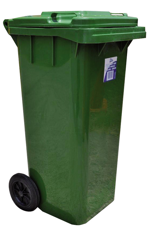 Edco Coloured Heavy Duty Bin with Wheels 120L