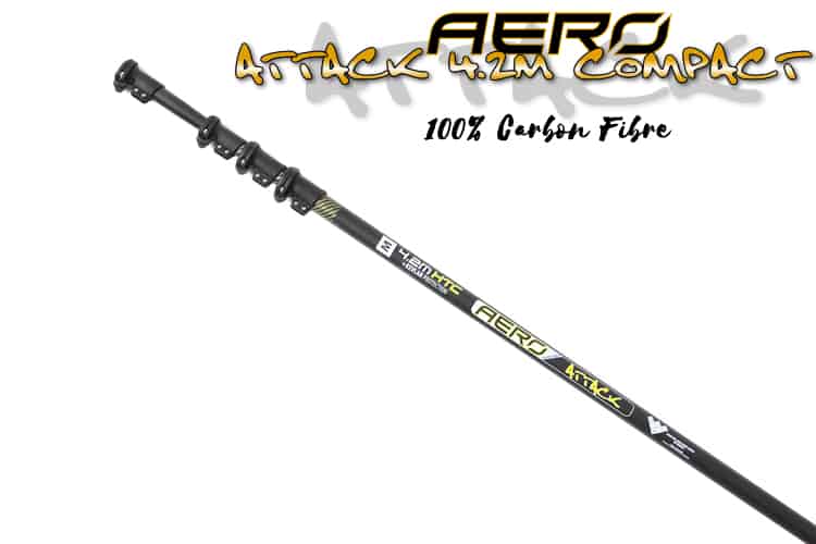 Aero Attack Kevlar 4.2m 14ft Compact 100% Carbon Pole