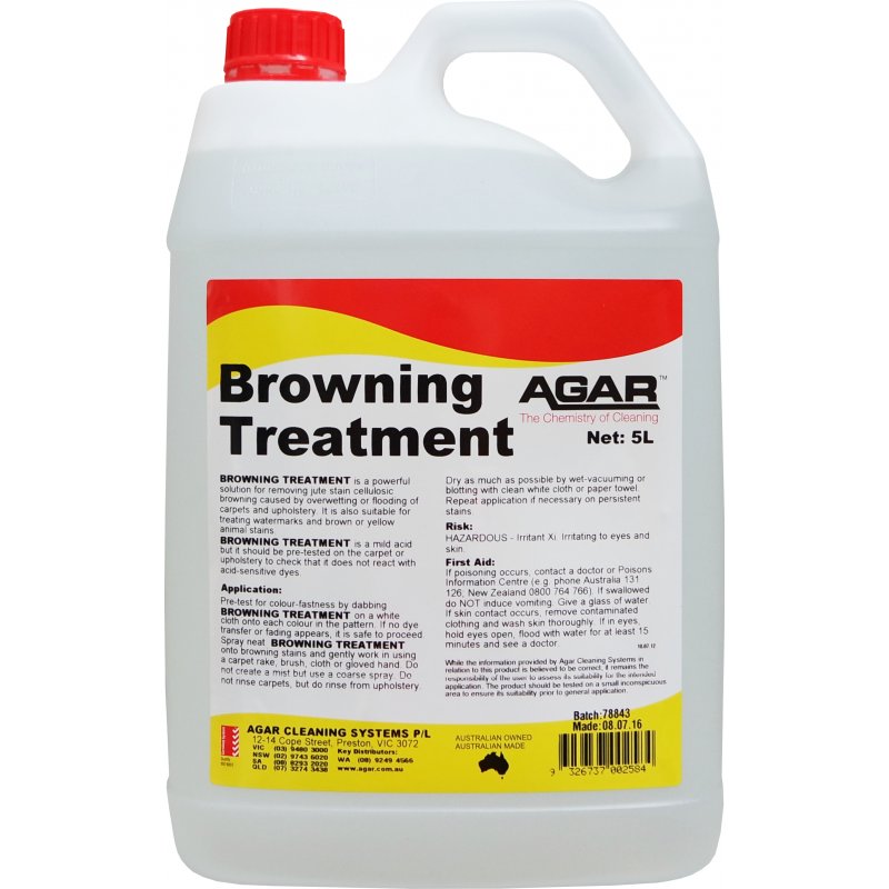 Agar Browning Treatment for Carpets 5L