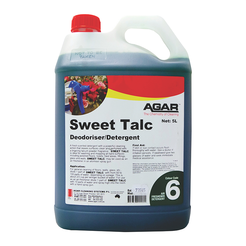 Agar Sweet Talc Deodoriser Detergent 5L