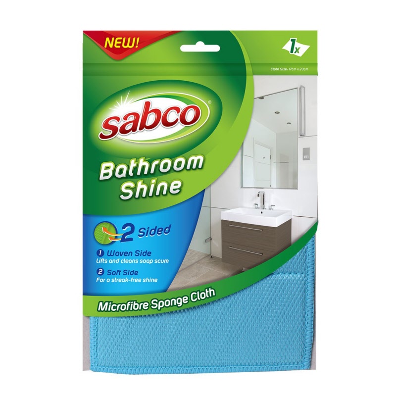 Sabco Bathroom Shine Microfibre Cloth 1 Pack