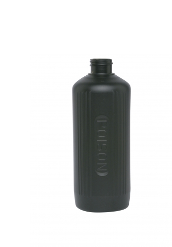 Poision Black Chemical Resistant Bottle with Cap