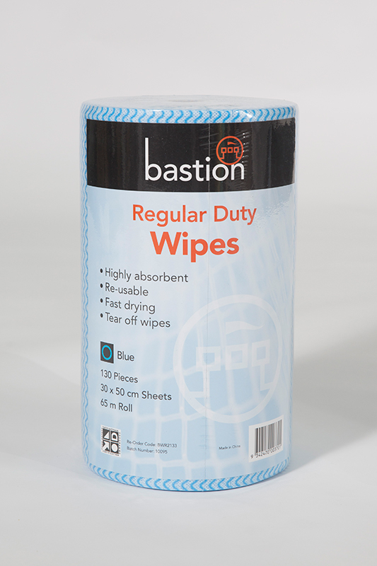 Bastion Regular Duty Wipes 65 m Roll 130 Pcs 30x50cm