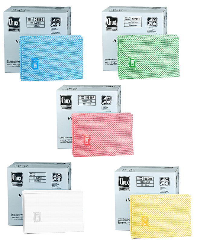Chux Heavy Duty Wipes 60 x 60cm Pk 100