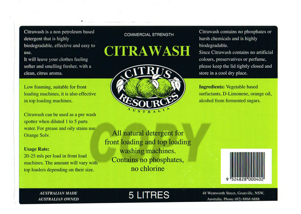 Citrawash Laundry Liquid Detergent