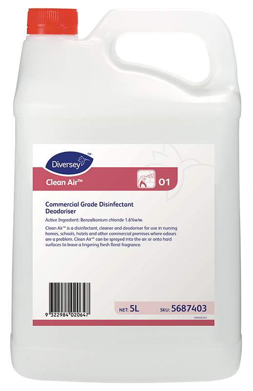 Diversey Clean Air Commercial Grade Disinfectant | Cleaner 5L