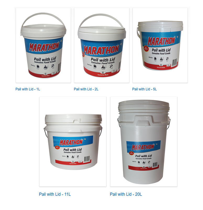 Empty Pails with Lid Genuine Food Grade Pails