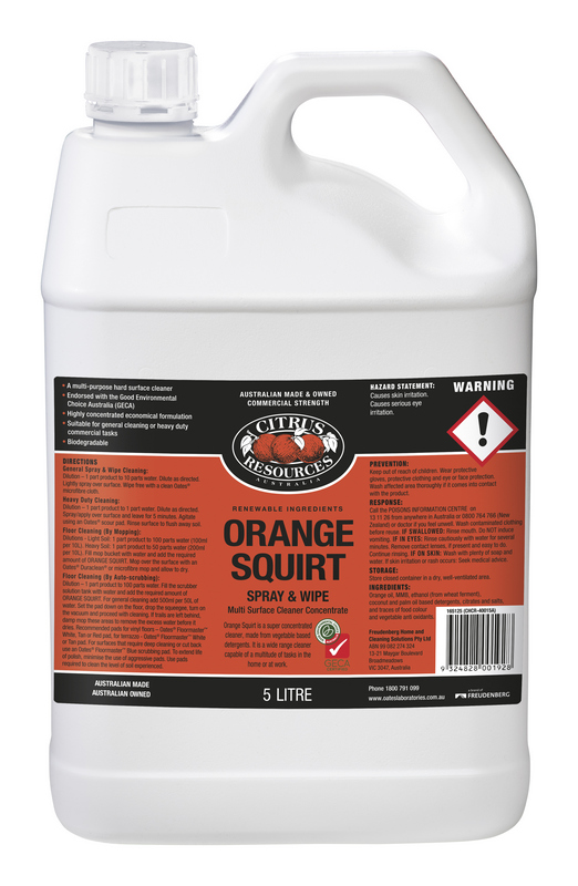 Orange Squirt All Natural Spray and Wipe and Multi Purpose Cleaner