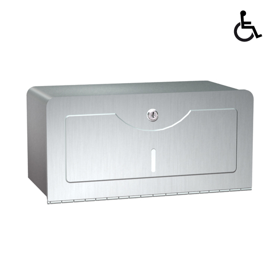 Surface Mounted Paper Towel Dispenser Stainless Steel Single Fold- Traditional