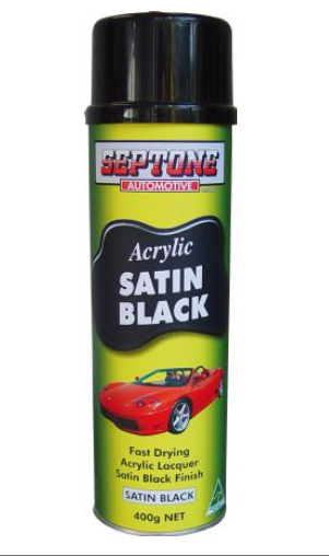 Septone Satin Black Acrylic 400g