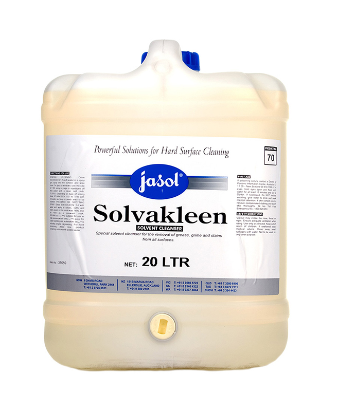 Jasol Solvakleen Multipurpose Solvent Cleanser and Degreaser 20L