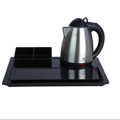 Stainless Steel Electric Kettle with Tray