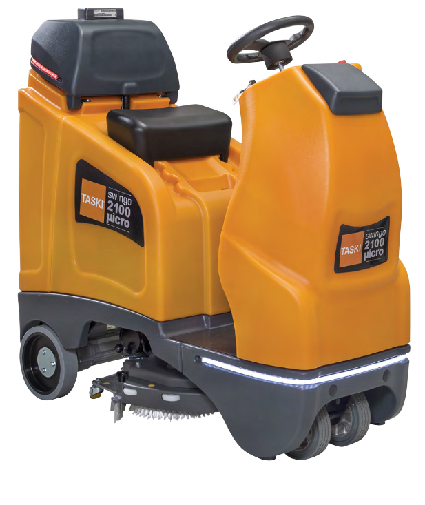 Taski Swingo 2100 Micro Ride-on Battery Operated Auto Scubber Drier