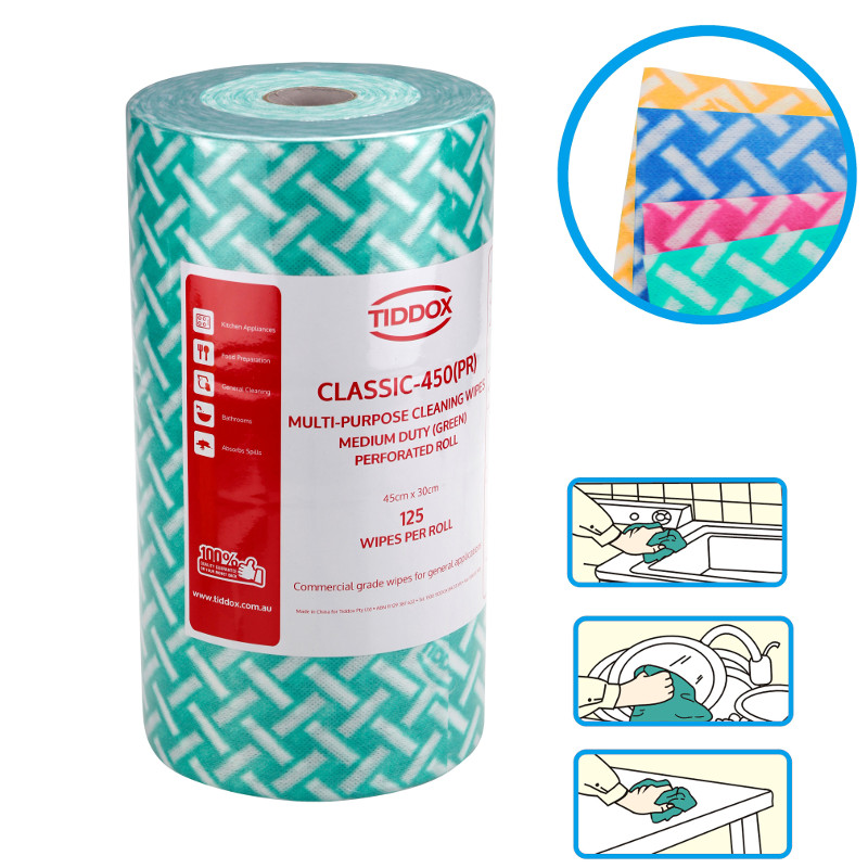 Tiddox Classic Medium Duty Multipurpose Cleaning Wipes 45 x 30cm