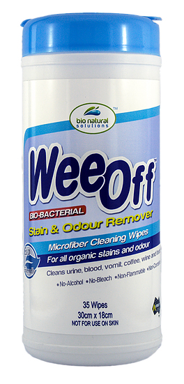 Wee Off Stain and Odour Remover Microfibre Cleaning Wipes