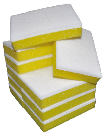 Super Quality Non Scratch Scour Sponge Yellow and White 15x10 x 3cm