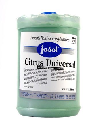 Jasol Citrus Universal 4L Grit Soap - Antiseptic Hand Cleanser