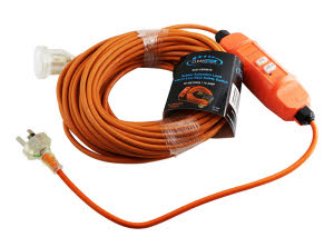 20M Rubber Extension Lead with In-Line RCD