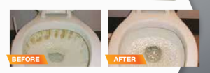 30 Seconds Calcium, Rust and Lime Remover Before and After Use