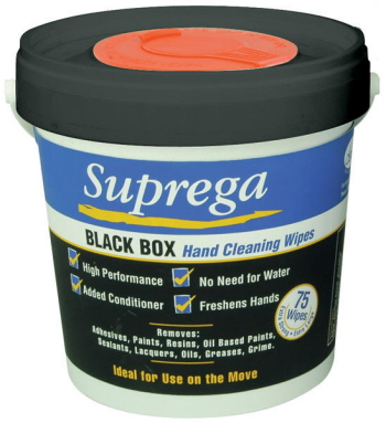 Suprega Black Box Wipes 75