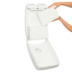 Kimberly Clark Aquarius Multifold Hand Towel Dispenser How to Open