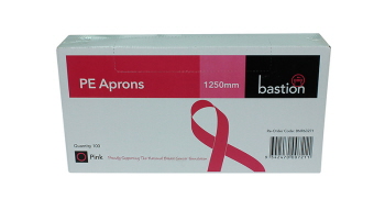 Bastion Pink Polyethylene Apron - Dispenser Box