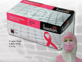 Bastion Pink Surgical Face Masks with Earloops