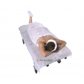 Pro Val Disposable PP Bed Sheet - White - 20 Pcs