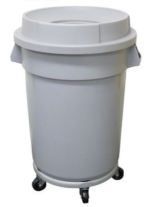 Nab 120 L Funnel Lid Bin Complete with Dolly