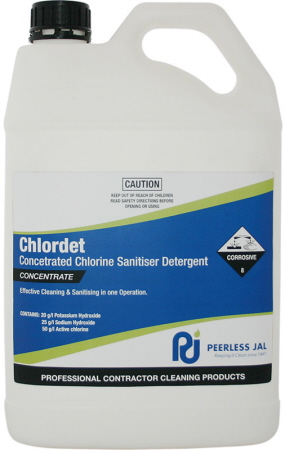 Chlordet- Concentrated Chlorine Sanitiser Detergent
