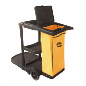 Compass Janitors Cart 3 Tier Shelves With Lid
