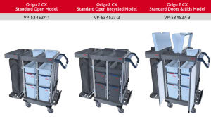 CX Origo 2 Janitoryal Trolley - Standard Configurations