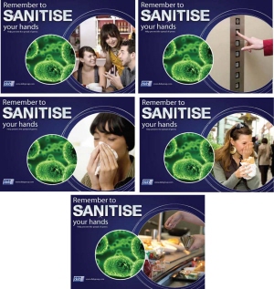 Deb Stoko Touch Free Stand and Dispenser Cards