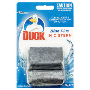 Duck in Cistern Blue Twin Toilet Cleaner 2 x 50g