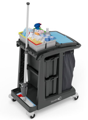 Edco EM2 Cleaning Trolley - Optional Accessories NOT Included