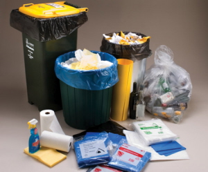 HDPE Garbage Bin Bags in Use