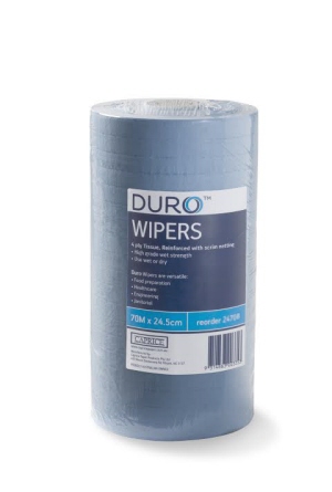 Duro Wipers Blue 24.5 x 70cm Ctn 4