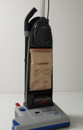 Lindhaus Ergo 380 Dynamic Dual Motor Upright Vacuum Cleaner Replacement Filter Bag on Board