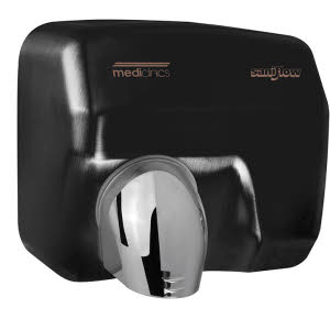 Option: Steel Black Saniflow Automatic Hand Dryer