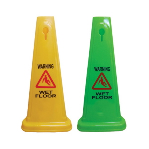 Mini Safety Cone 3 Sided- Wet Floor Message