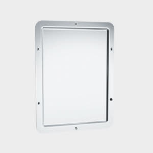 Mirror Security Framed One Piece with Round Corner Front Mount