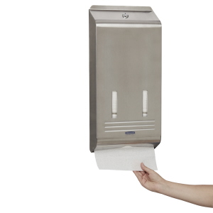 Kimberly-Clark® Dispenser - Stainless Steel Lockable Hand Towel Dispenser