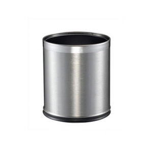 10L Round Stainless Steel Brushed Bin with Liner