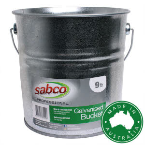 Sabco Galvanised Bucket 9L