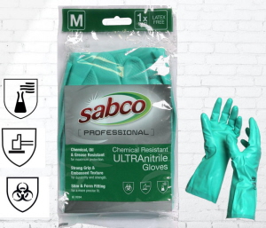 Sabco Chemical Resistant Ultra Nitrile Gloves
