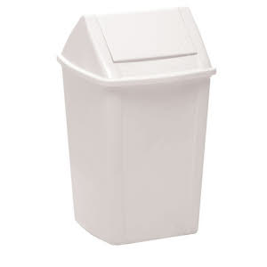 Sabco White Swing Top Tidy 18L and 30L