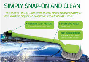 Sabco XL Flow-Thu Hand Wash Brush