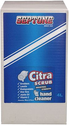 Septone Citra Scrub Hand Cleaner 4L Cartridge Pack