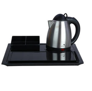 Stainless Steel Electric Kettle with Tray