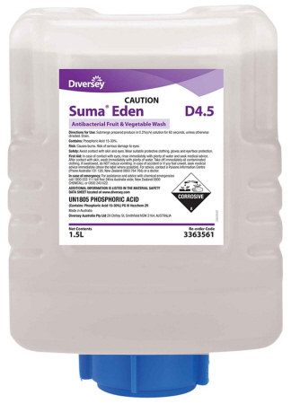Suma Eden JX D4.5 Antimicrobial Fruit and Vegetable Wash
